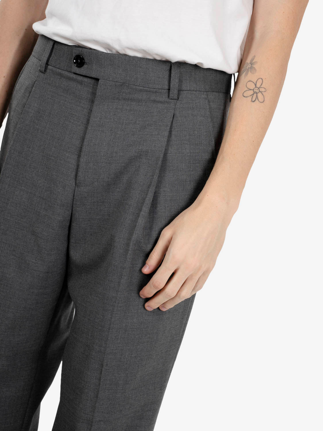 Pantaloni Raul grigio melange