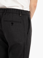 BE ABLE - Pantaloni Riccardo con elastico grigio scuro