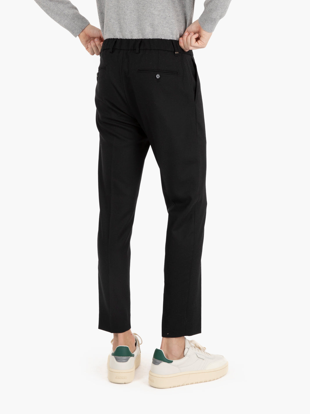 Pantaloni Riccardo con elastico neri