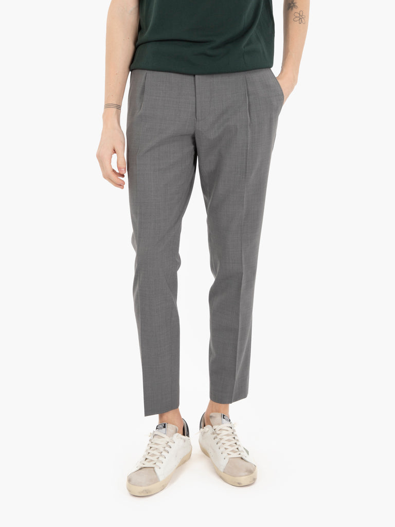 BE ABLE - Pantaloni Riccardo regular grigio medio