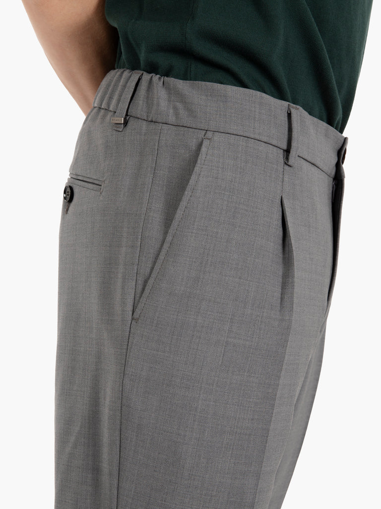 BE ABLE - Pantaloni Riccardo regular grigio medio