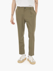 BE ABLE - Pantaloni Riccardo regular kaki