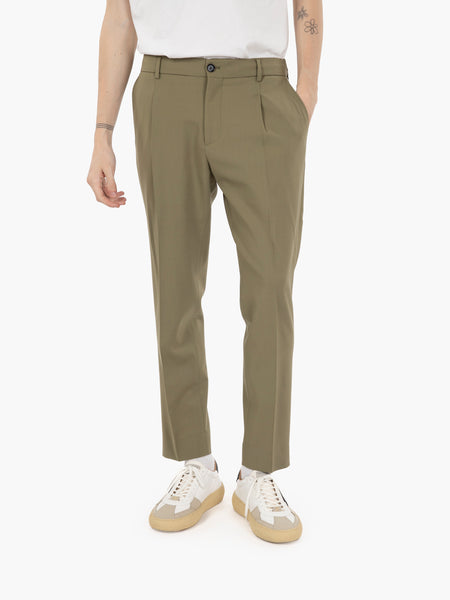 Pantaloni Riccardo regular kaki