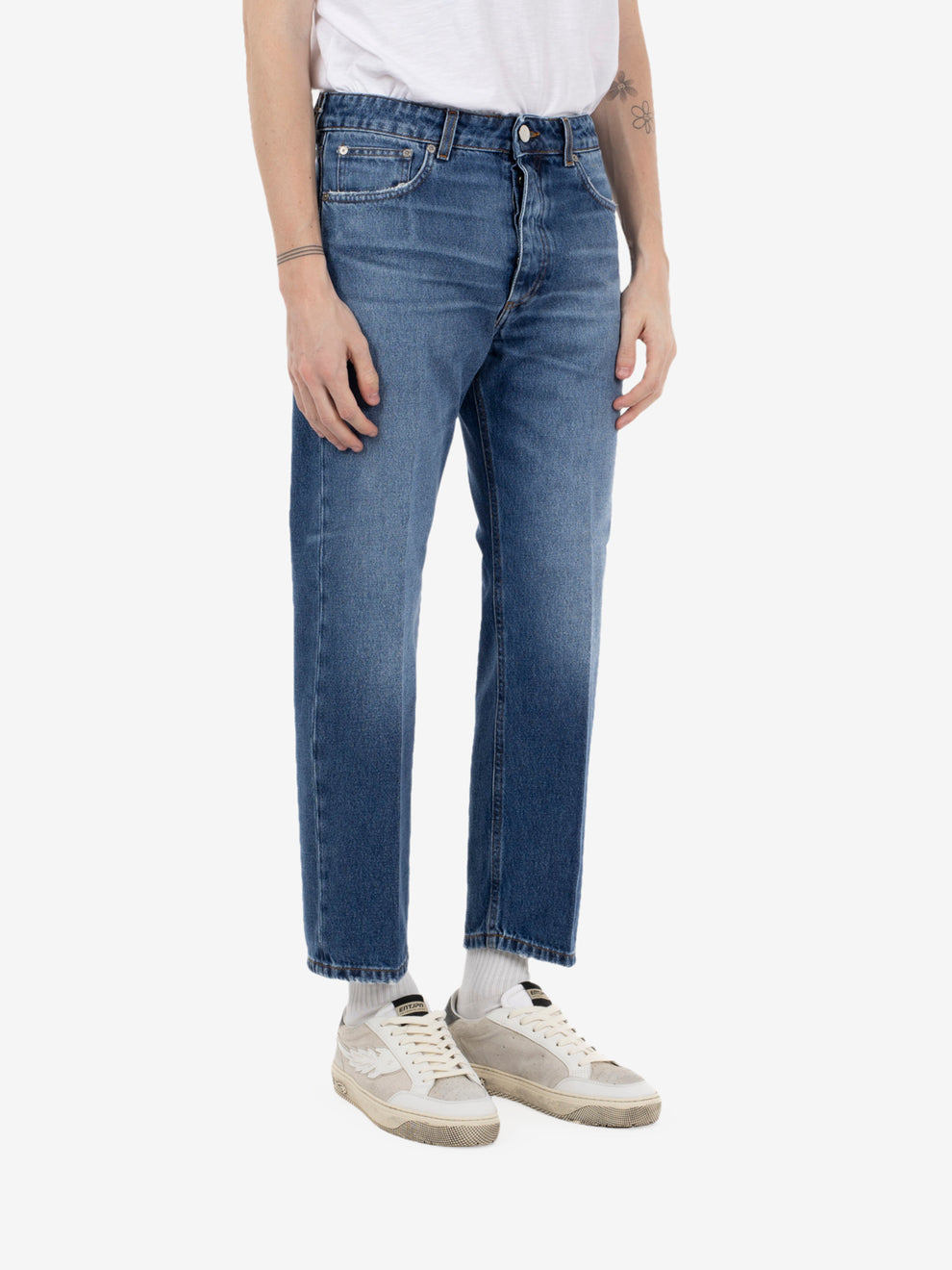 Ronny shorter denim blu