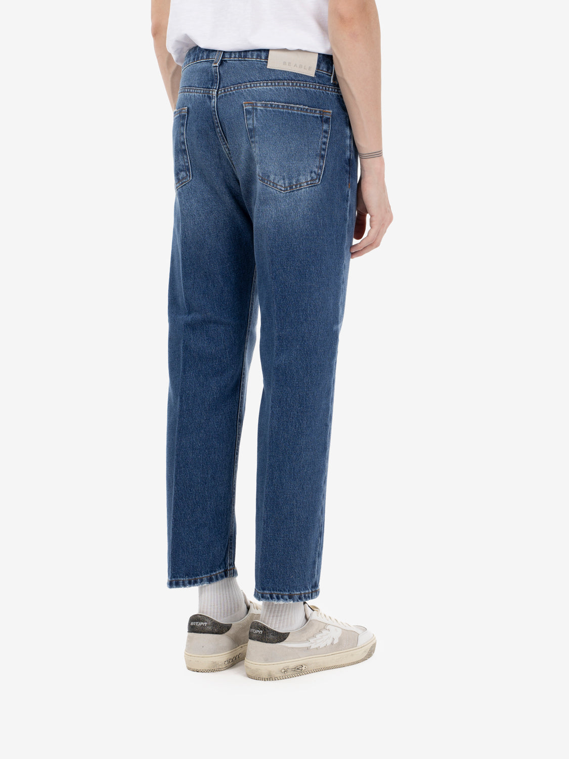 Ronny shorter denim blu
