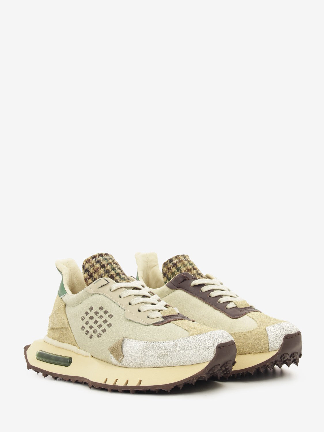 Sneakers Race 01 beige / green