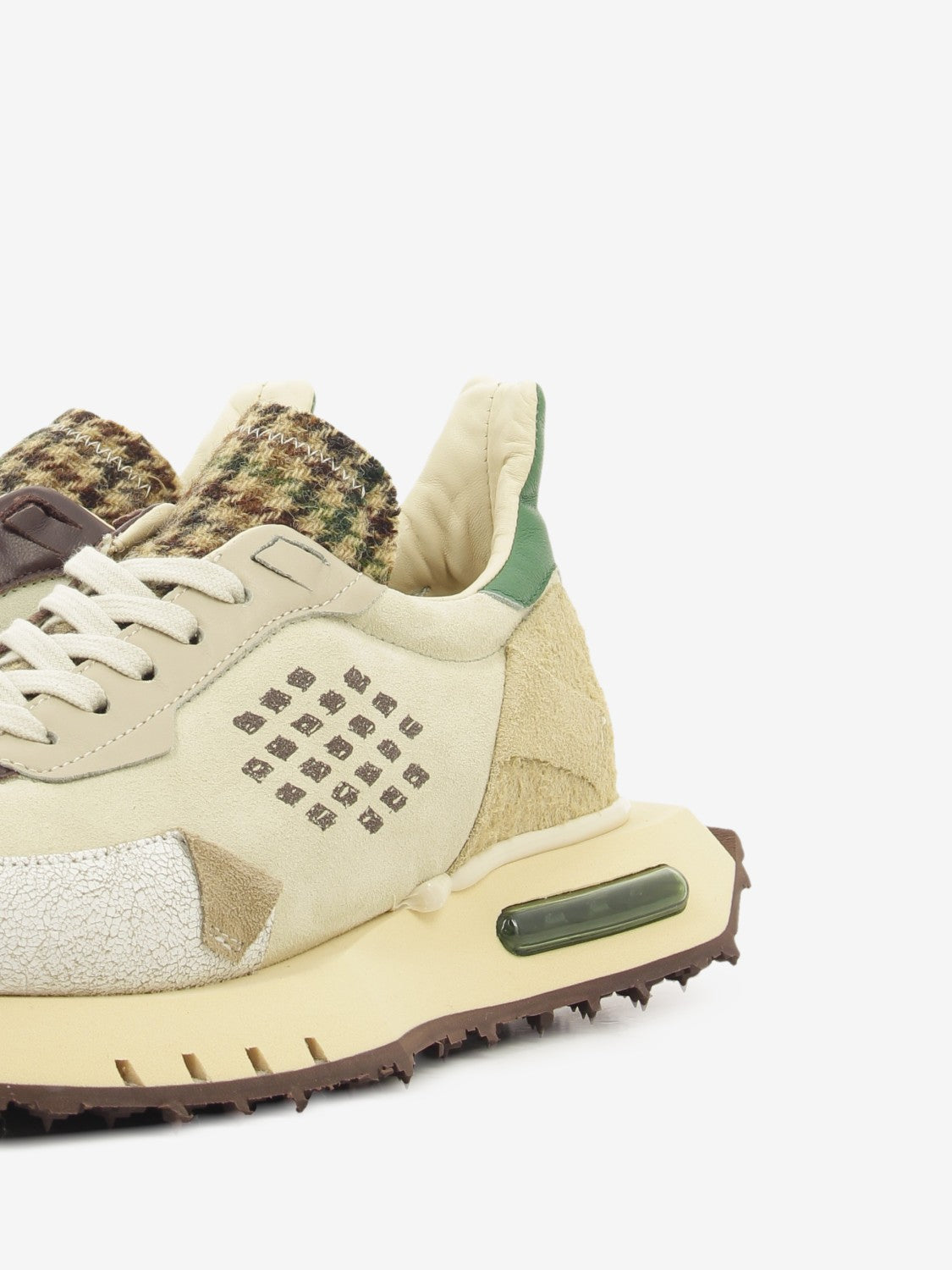 Sneakers Race 01 beige / green
