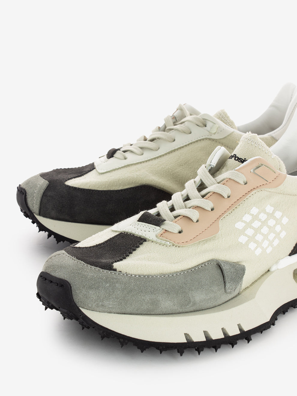 Sneakers Race 01 stone / grey