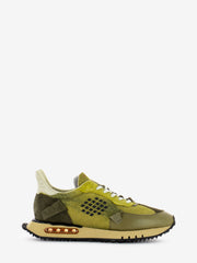 BE POSITIVE - Sneakers running Space Race military green