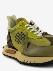 BE POSITIVE - Sneakers running Space Race military green