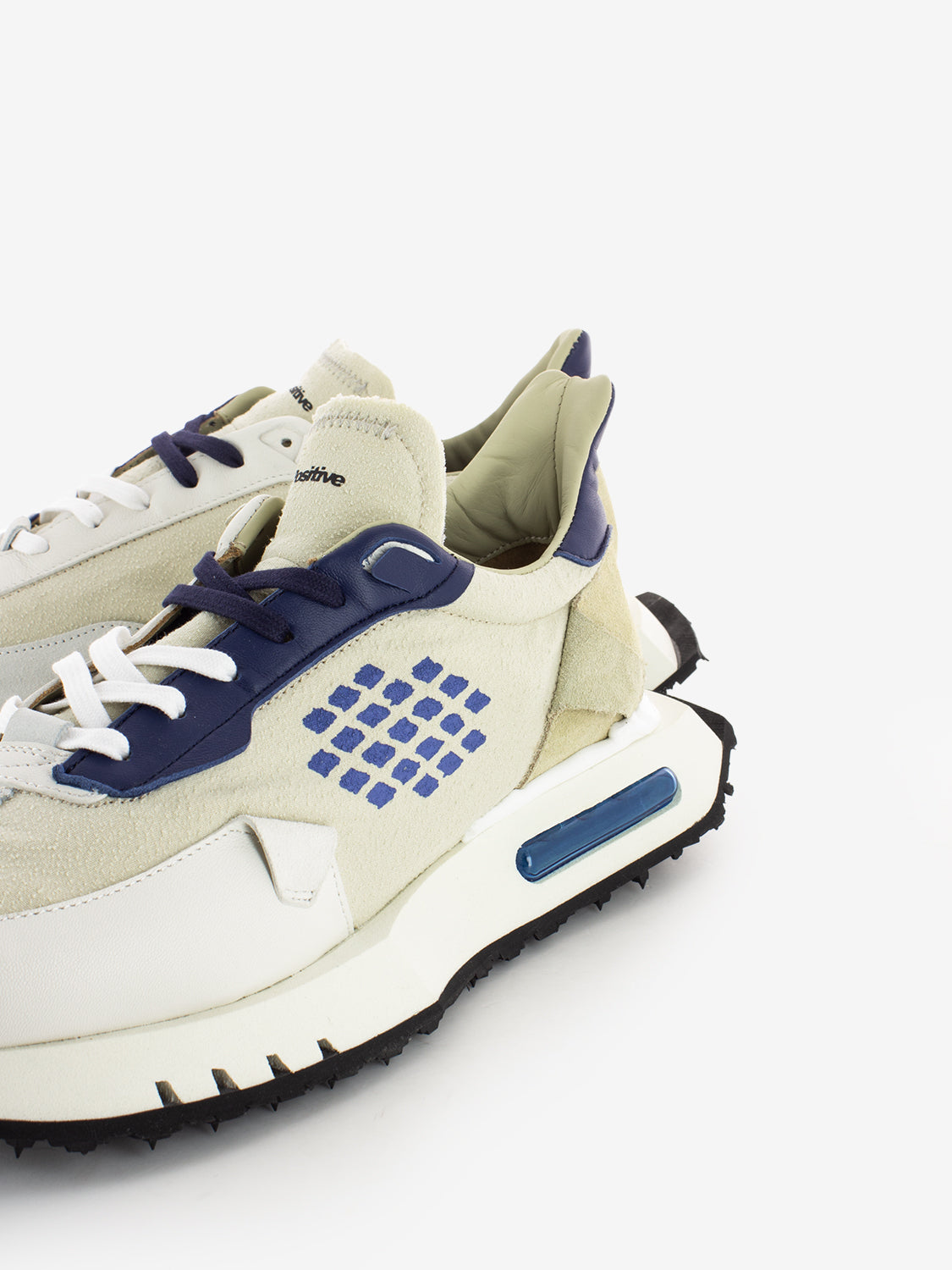 スニーカー Bepositive F4WORACE01/BLA Sneakers Space Race - Laser Cut Be Positive - Sneakers running Space Race stone / navy | STIMM