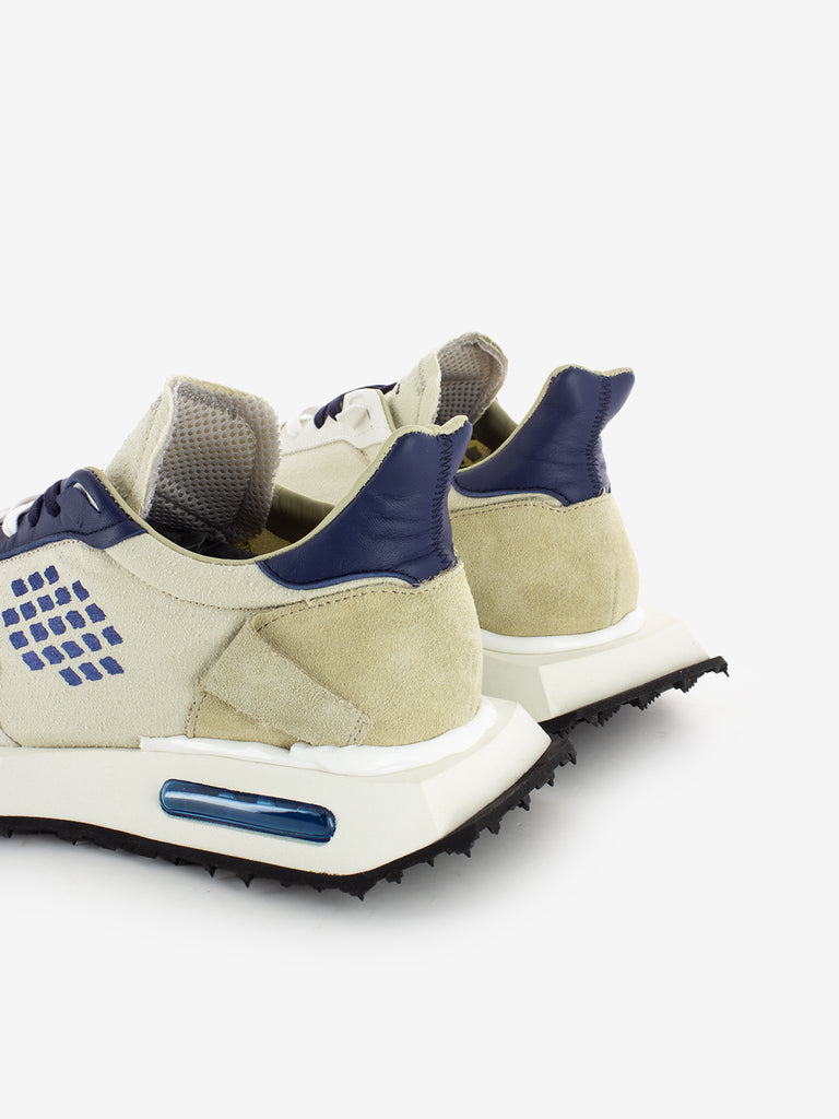 BE POSITIVE - Sneakers running Space Race stone / navy