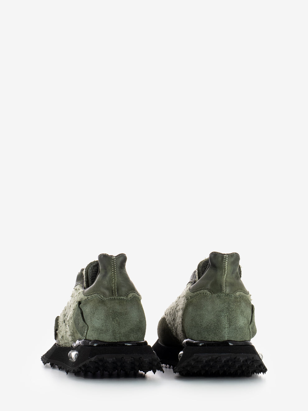 Space Race military green sneakers