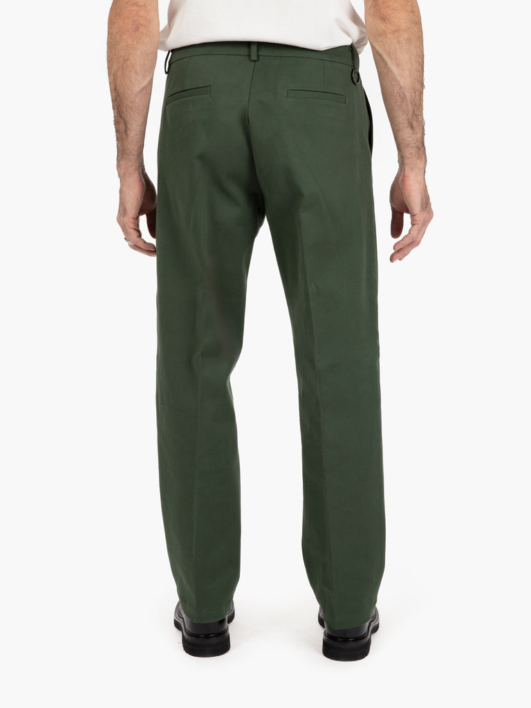 BEAUCOUP - Pantaloni larghi in cotone army