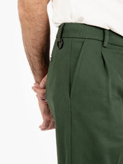 BEAUCOUP - Pantaloni larghi in cotone army