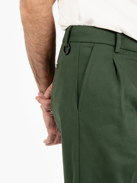 Pantaloni larghi in cotone army