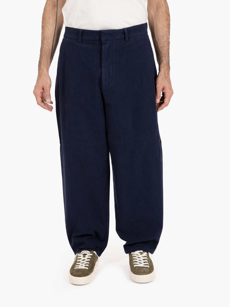 BEAUCOUP - Pantaloni Pam in fustagno navy