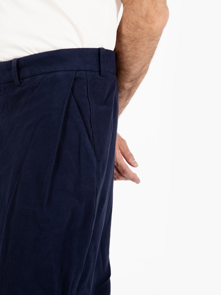 BEAUCOUP - Pantaloni Pam in fustagno navy