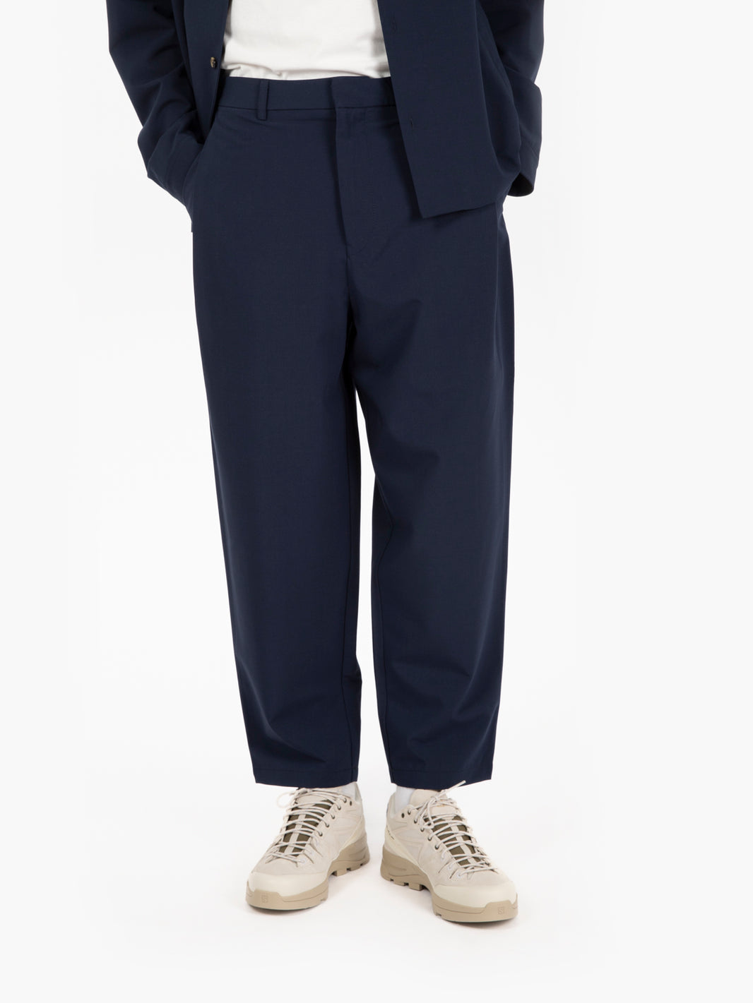 Pam trousers in navy wool blend
