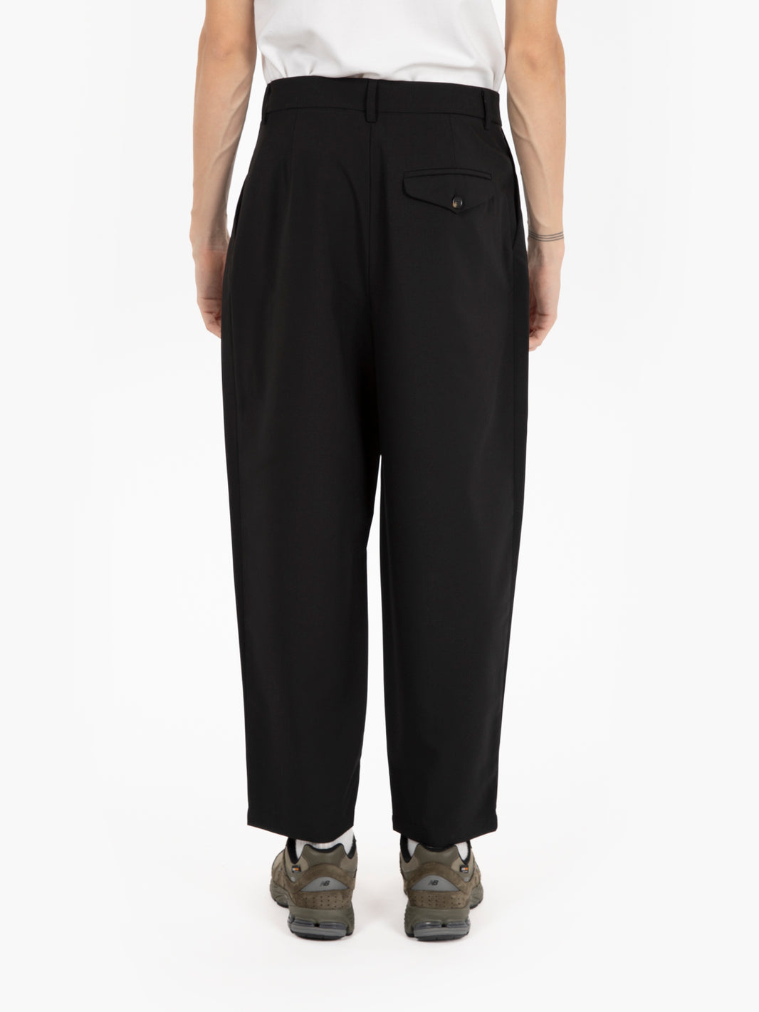Pantaloni Pam in misto lana neri