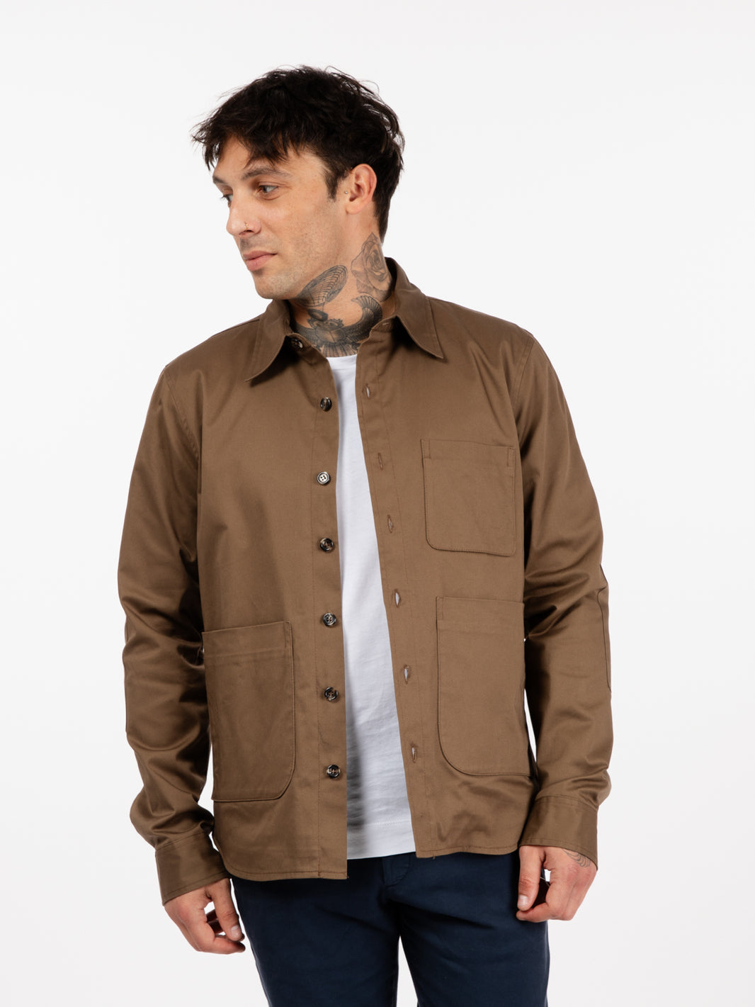 Giacca camicia fango