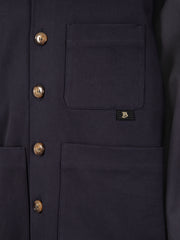 BEAUCOUP - Giacca camicia in cotone dark blue