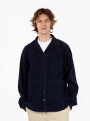 BEAUCOUP - Giacca camicia in fustagno navy