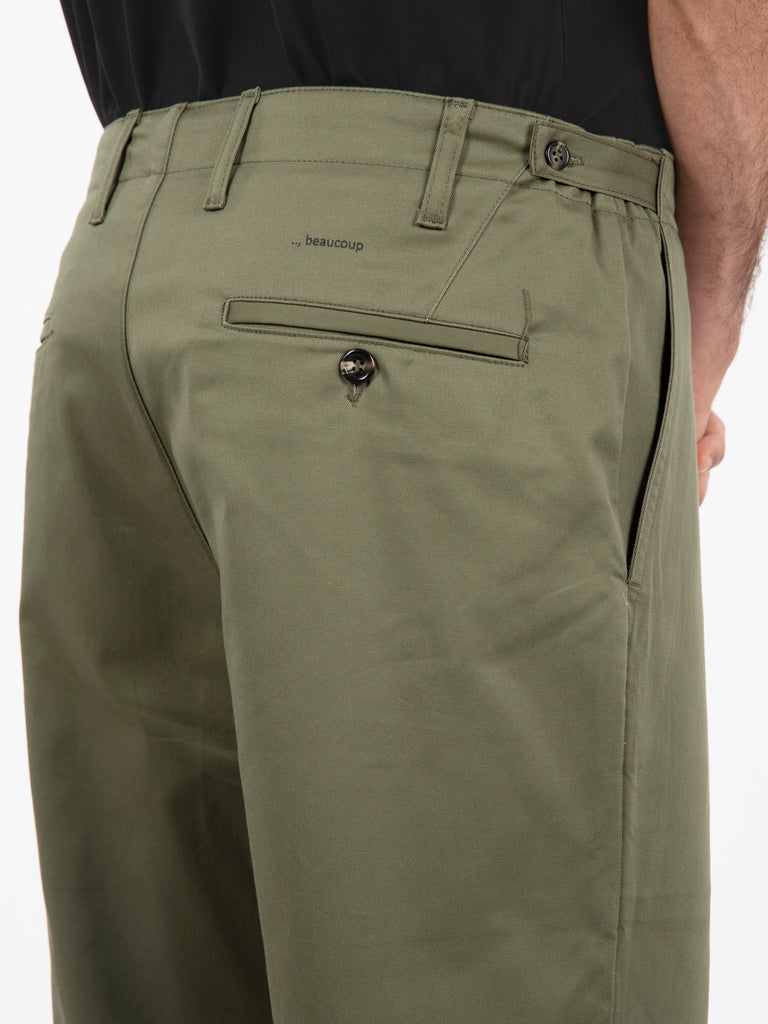BEAUCOUP - Pantalone Pam in cotone army
