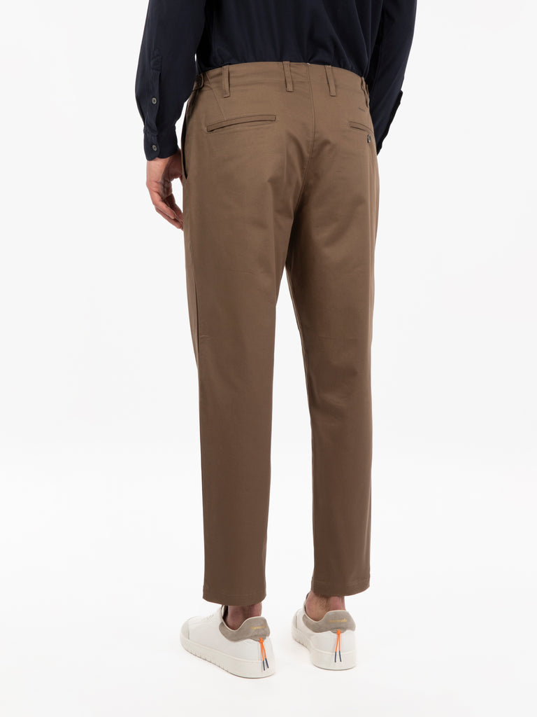 BEAUCOUP - Pantalone Pam in cotone fango