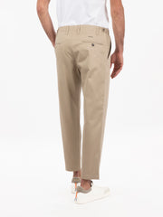 BEAUCOUP - Pantalone Pam in cotone sabbia