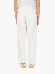 BEAUCOUP - Pantaloni con abrasioni off white