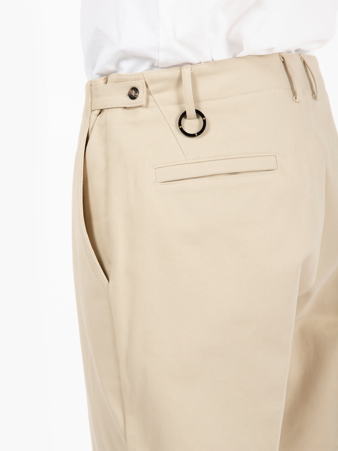 Pam beige cotton trousers