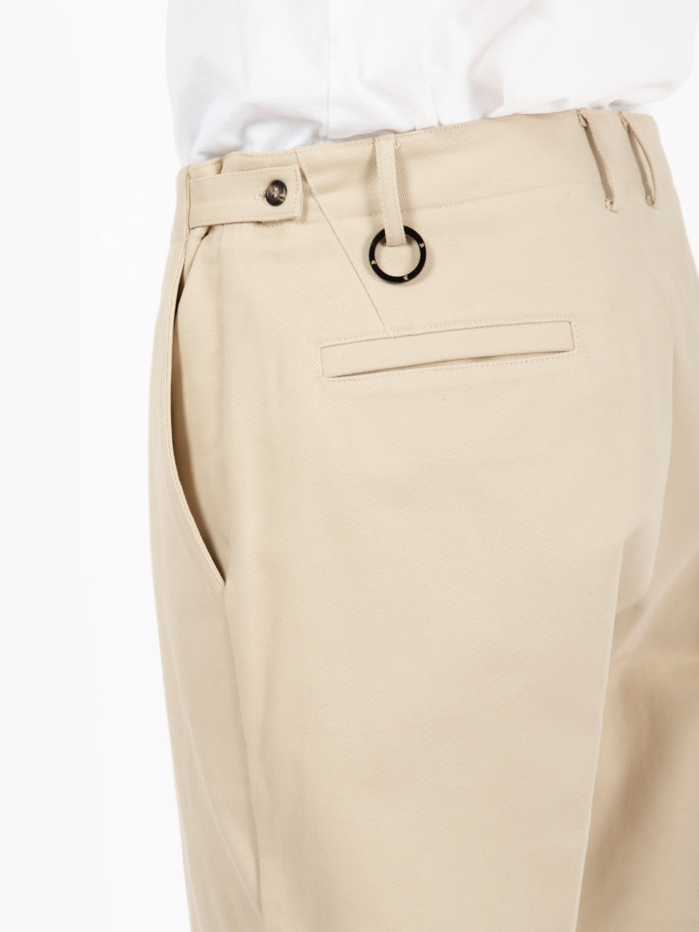 Pam beige cotton trousers