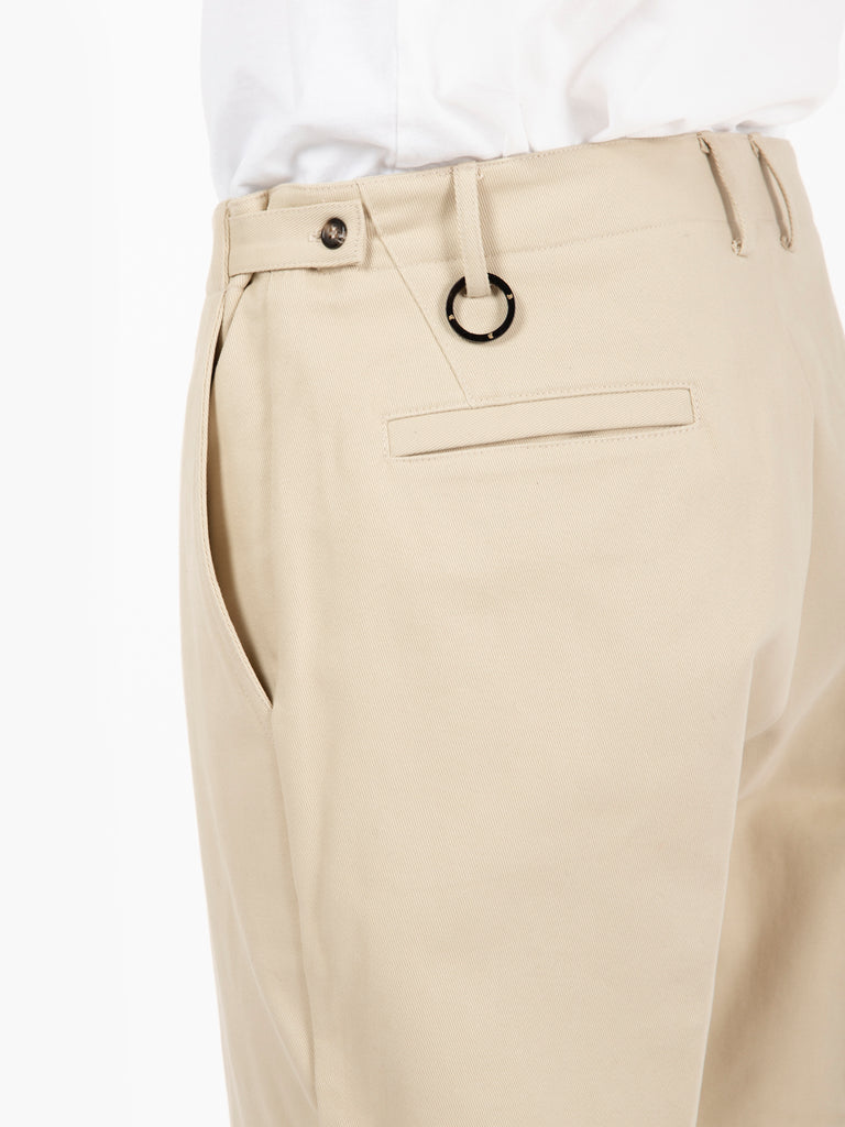 BEAUCOUP - Pantaloni in cotone Pam beige