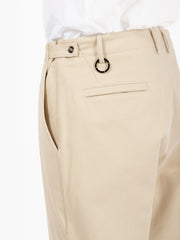 BEAUCOUP - Pantaloni in cotone Pam beige