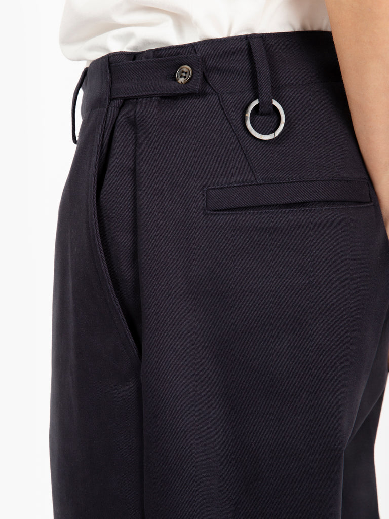 BEAUCOUP - Pantaloni in cotone Pam navy