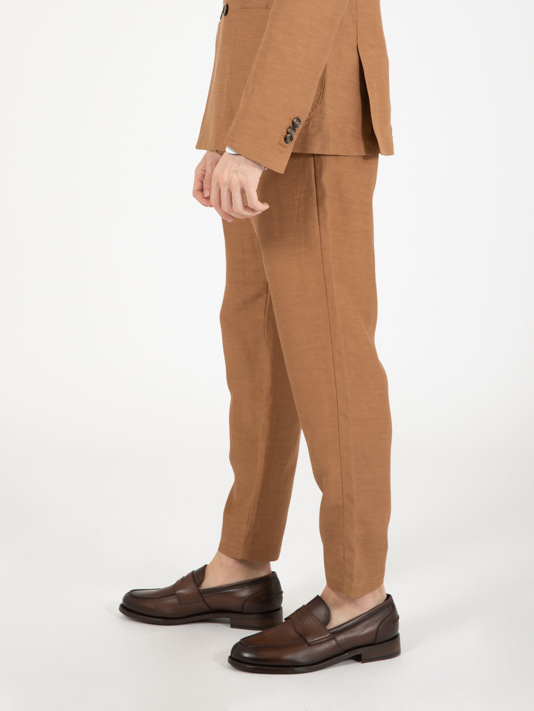 Pam trousers linen and viscose chocolate
