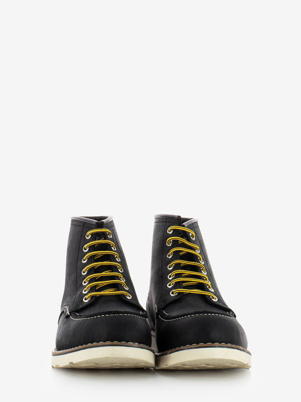 Polacchi stringati in pelle neri