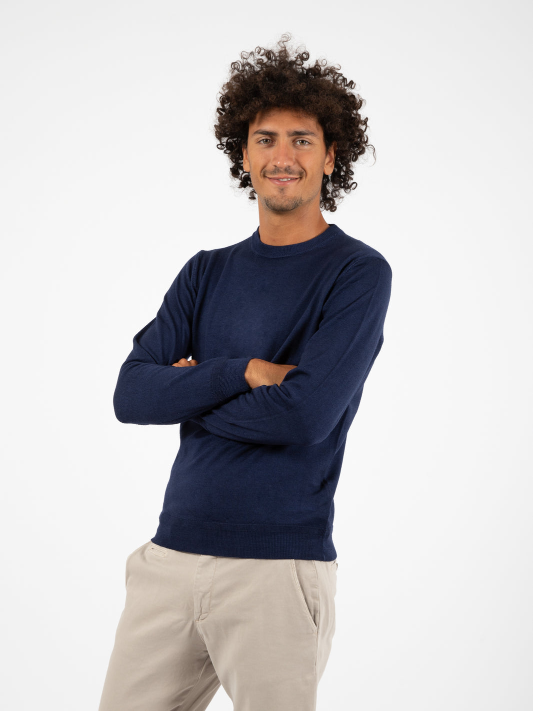 Maglia a girocollo old blu scuro
