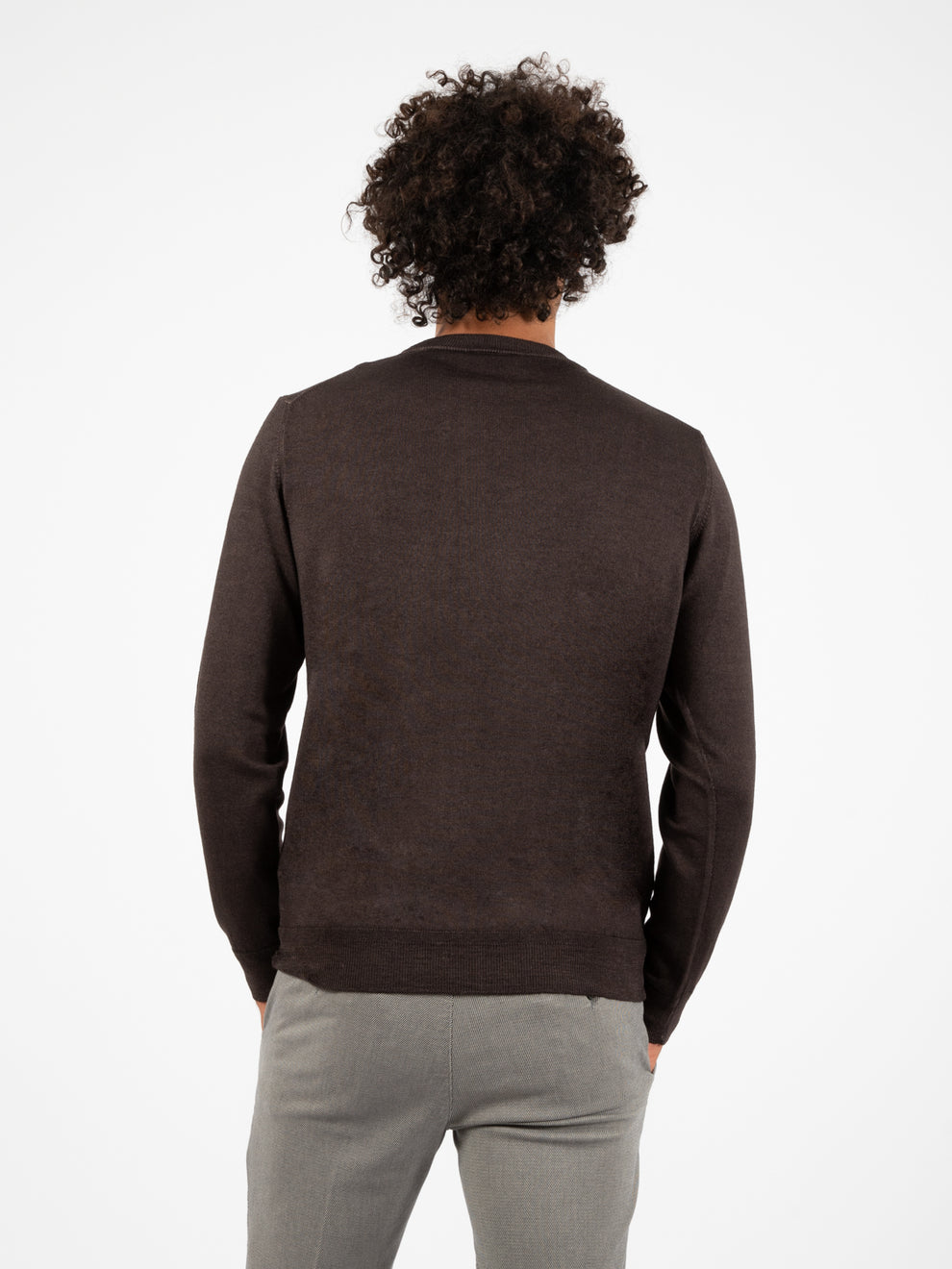 Maglia a girocollo old testa di moro
