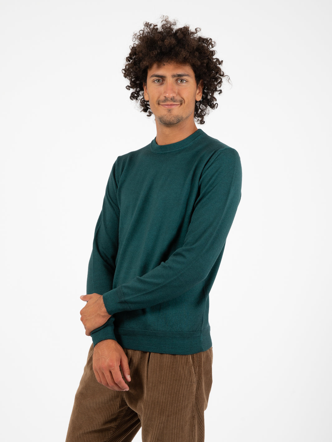 Maglia a girocollo old verde scuro