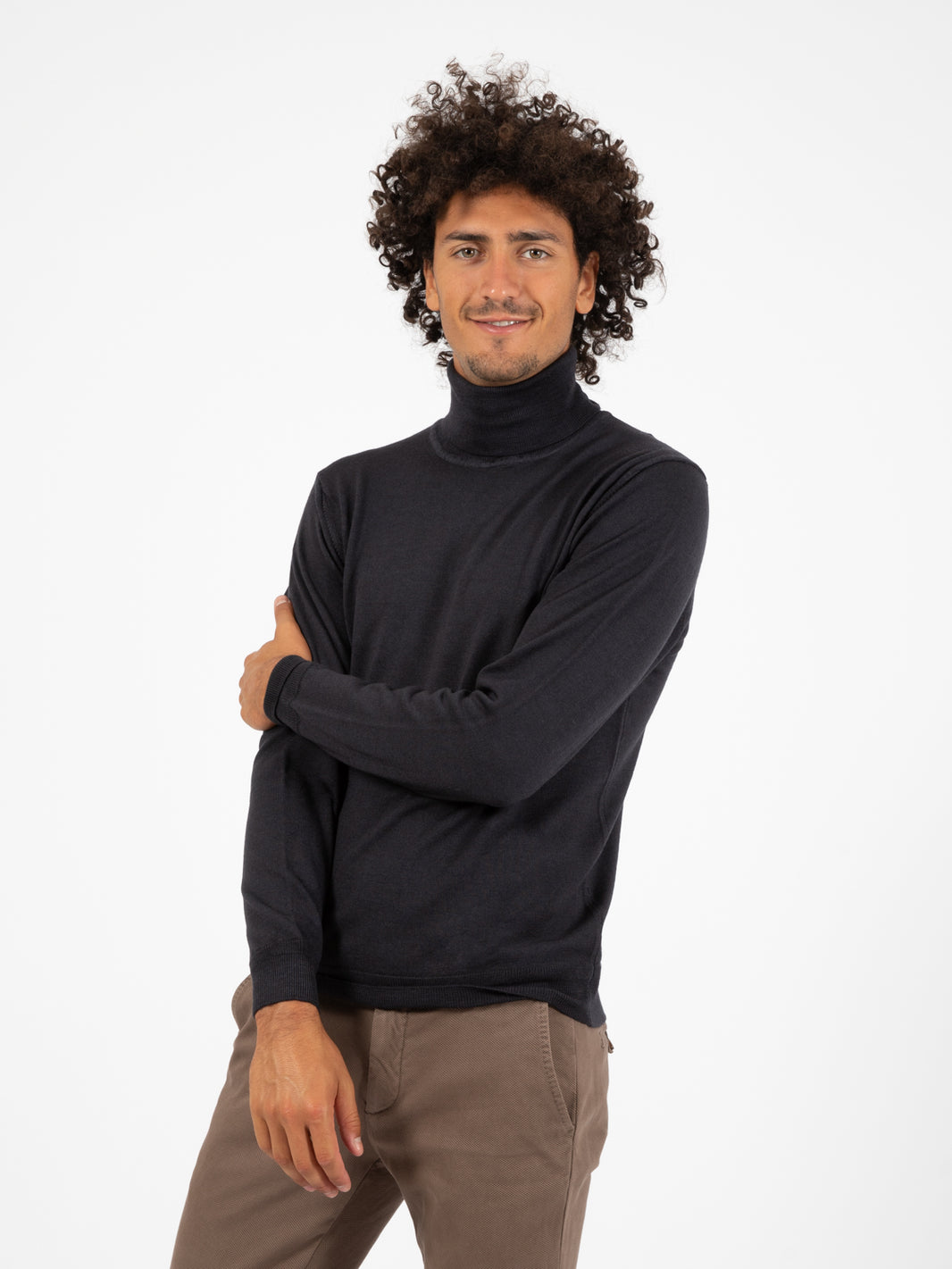 Maglione dolcevita old piombo