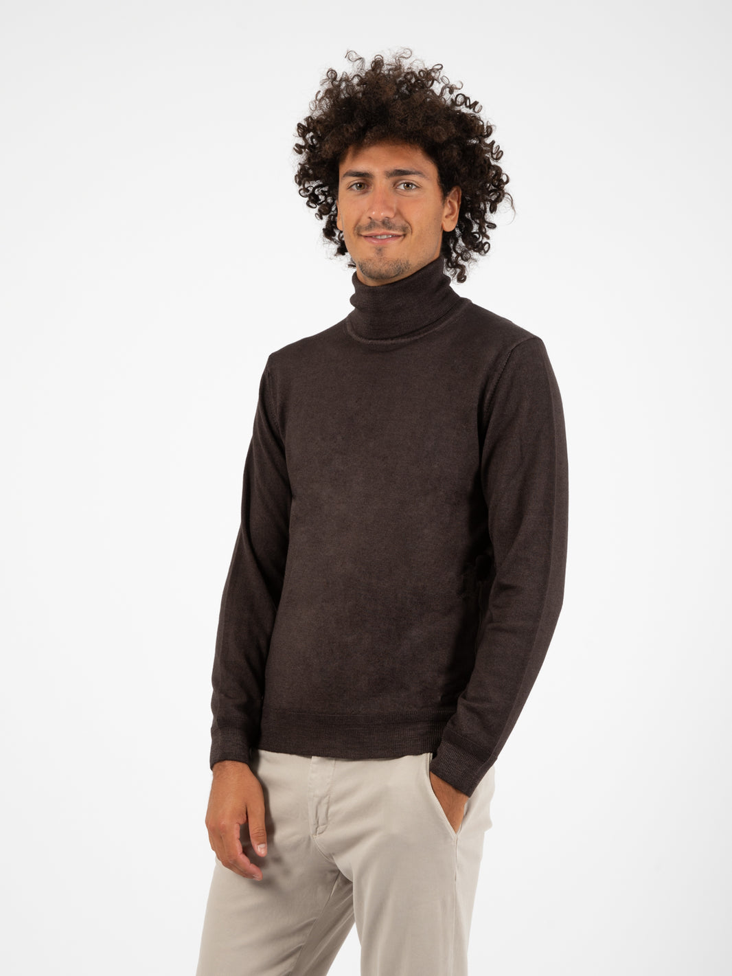 Maglione dolcevita old testa di moro