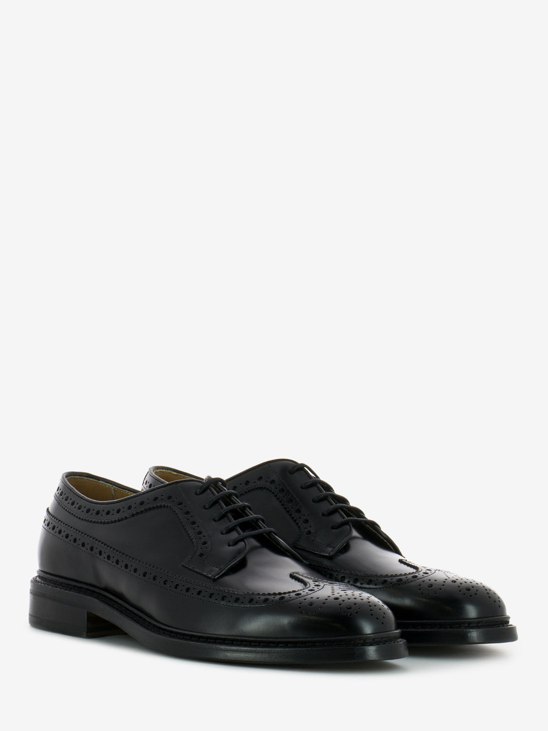 Derby elegante full brogue rois nero