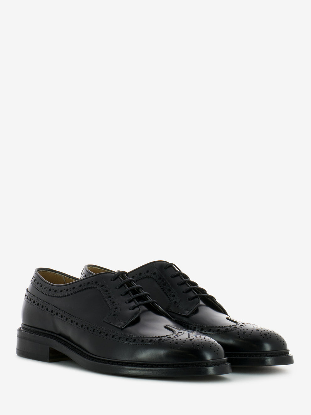 Derby elegante full brogue rois nero