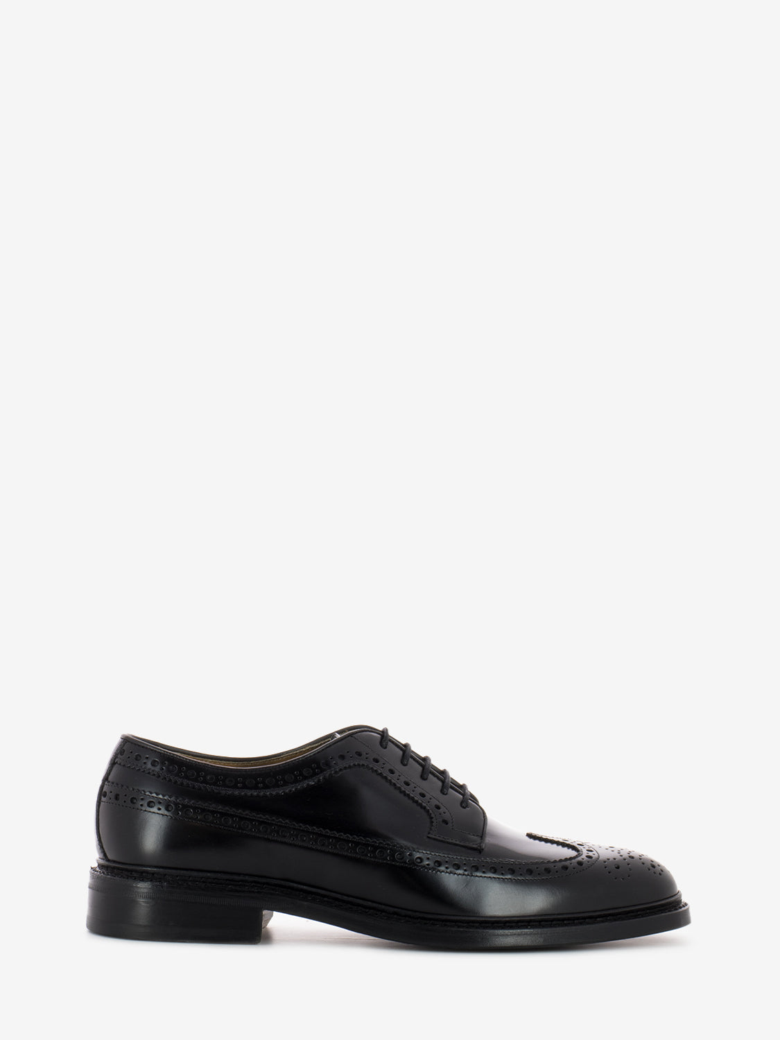 Derby elegante full brogue rois nero