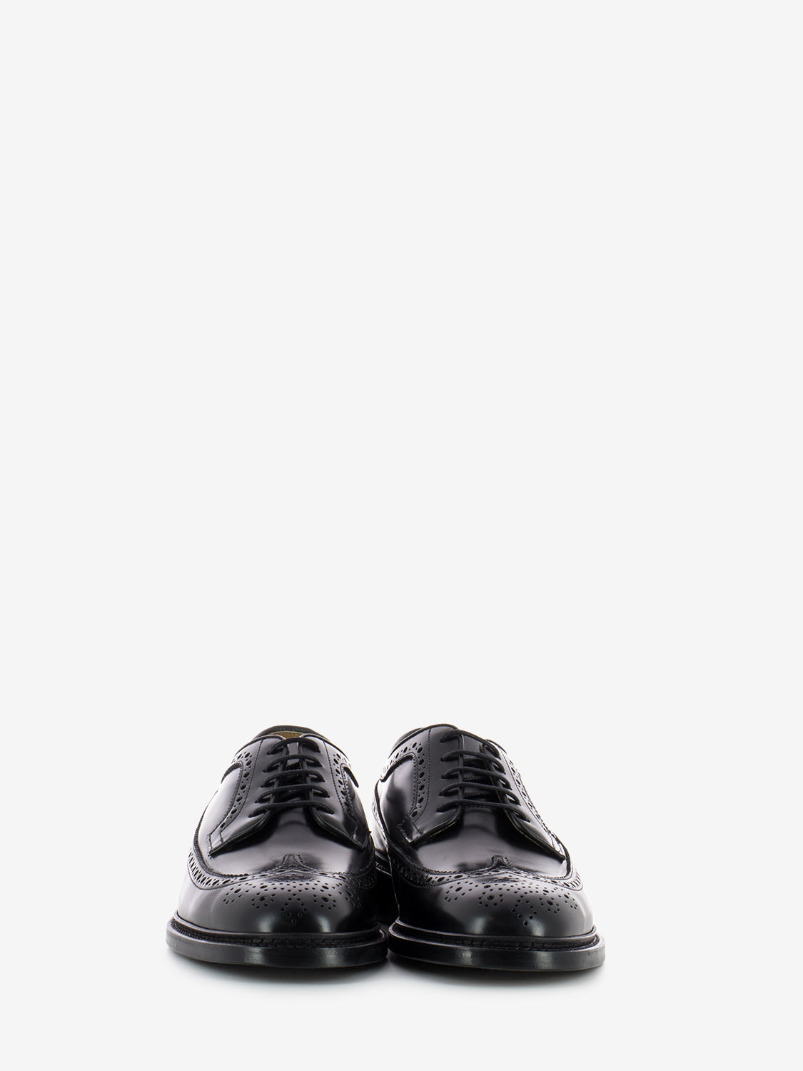 Derby elegante full brogue rois nero
