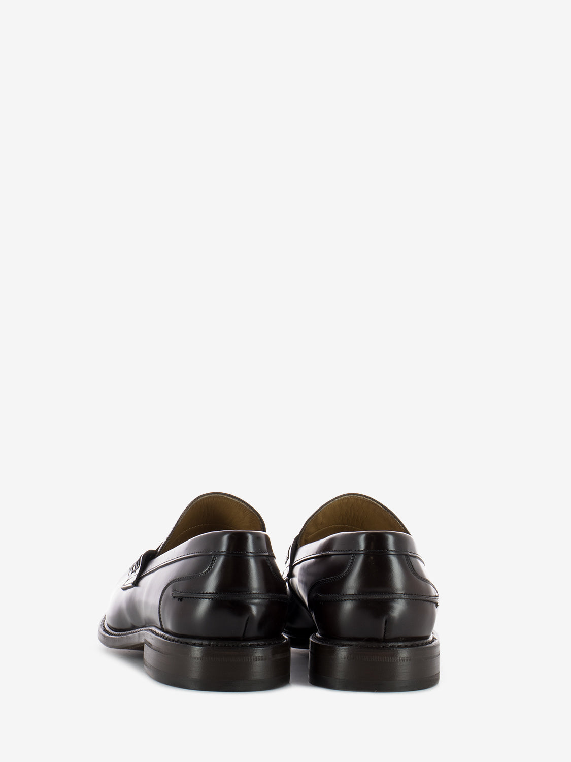 Rois hi-shine dark brown moccasin