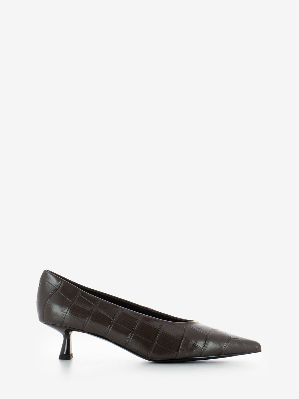Décolleté coccodrillo marrone