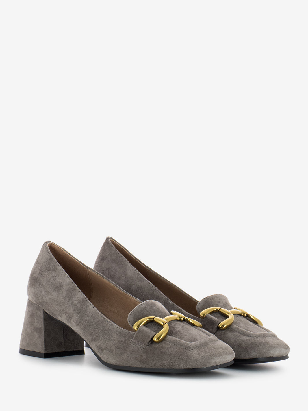 Mocassini con tacco Valencia gris
